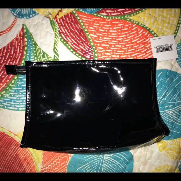Macy's Makeup Macys Faux Patent Leather Makeup Bag Poshmark